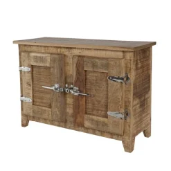 Waschbeckenschrank Suennas aus Mangobaum Massivholz