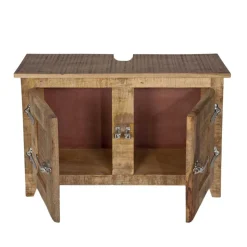 Waschbeckenschrank Suennas aus Mangobaum Massivholz