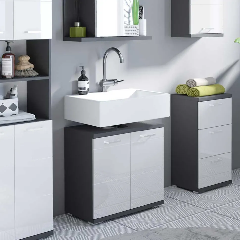 Waschbeckenschrank 2-türig - Asutria