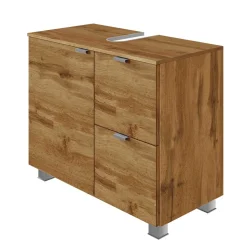 Waschbecken-Unterschrank in Wildeiche Holzoptik - Sucaeva