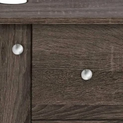 Waschbeckenunterschrank in Eiche Grau Holz Dekor - Fionora