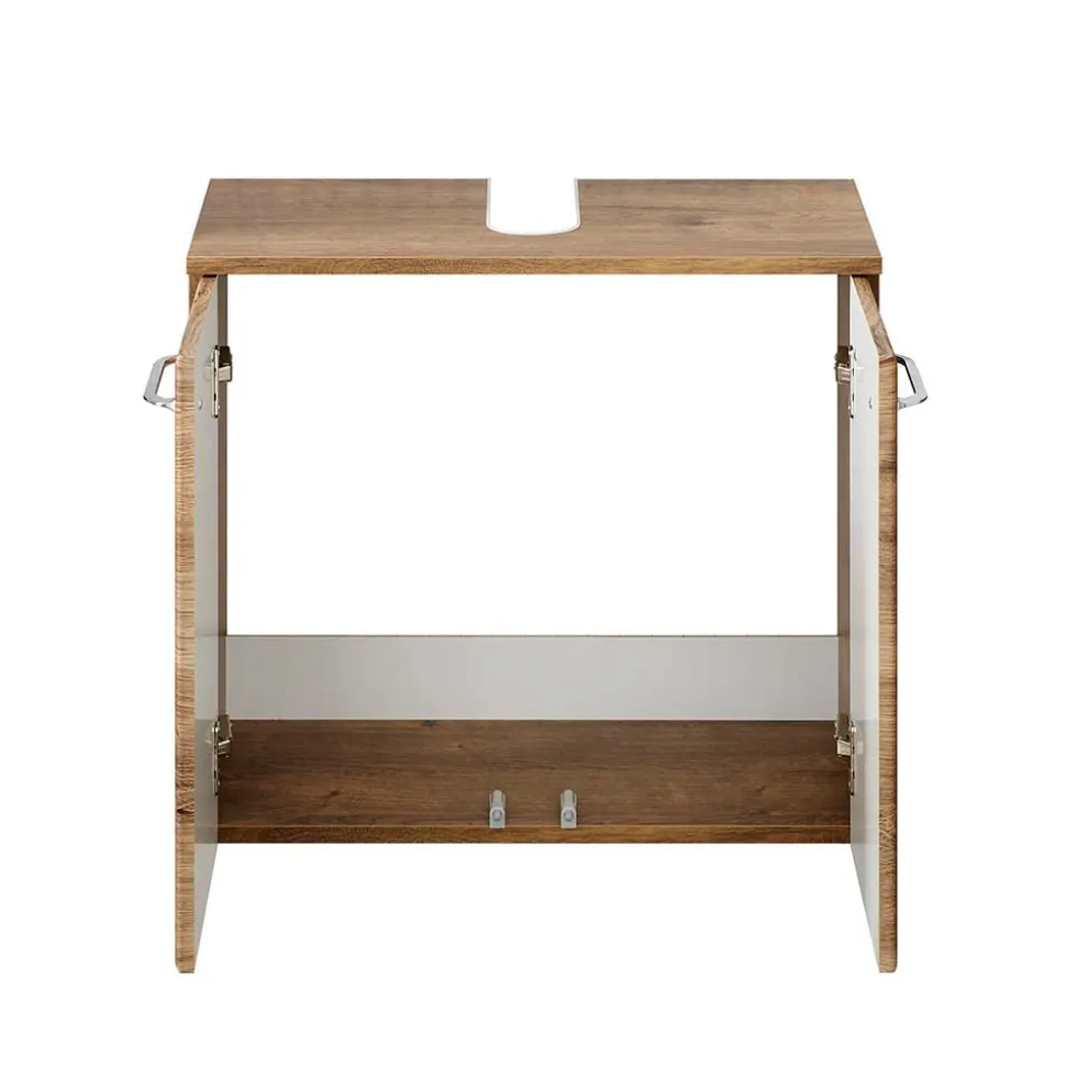 Waschbeckenunterschrank in Eiche Dunkel Holzoptik - Miss X