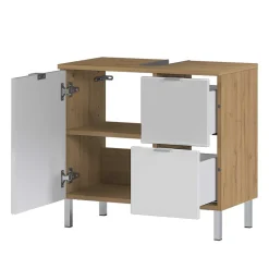 Waschbeckenunterschrank in Weiß Glanz - Narilos