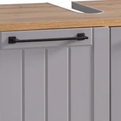 Waschbeckenunterschrank in Platingrau - Benja