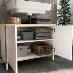 Waschbeckenunterschrank in Weiß - Nadals