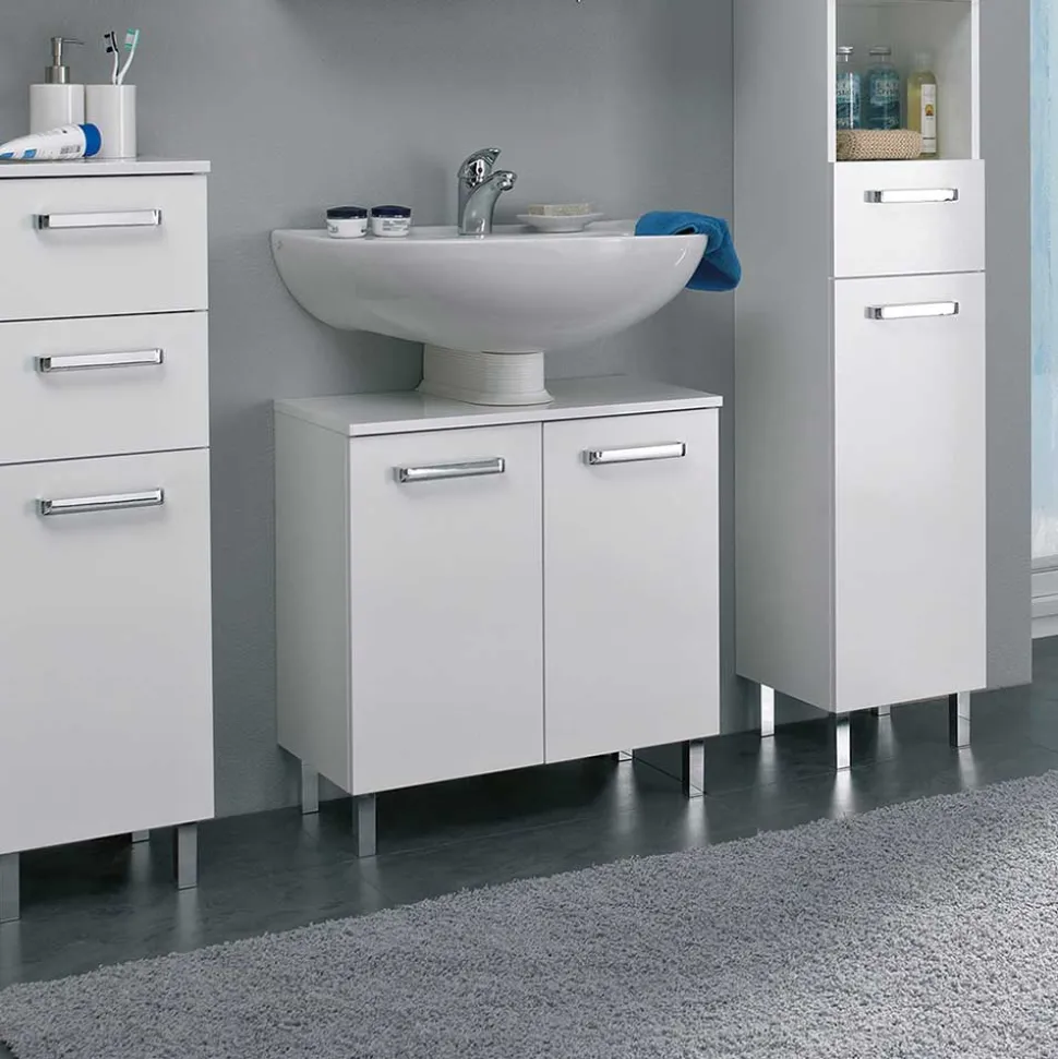Waschbeckenunterschrank in Weiß - Ardin