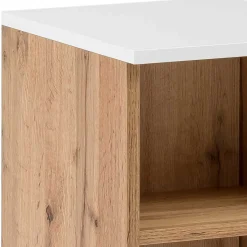 Waschbeckenunterschrank in Eiche NB & Weiß - Voinla