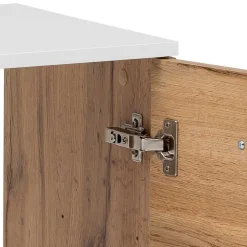 Waschbeckenunterschrank in Eiche NB & Weiß - Voinla