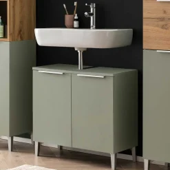 Waschbeckenunterschrank in Graugrün - Liz