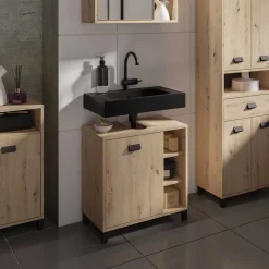 Waschbecken-Unterschrank in Wildeiche - Eleore