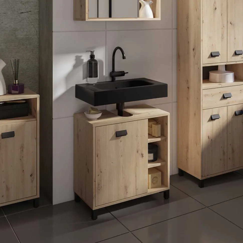 Waschbecken-Unterschrank in Wildeiche - Eleore