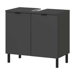 Waschbecken-Unterschrank in Dunkelgrau - Quado