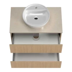 Waschkonsole und Spiegelschrank Set - Vibulam (zweiteilig)