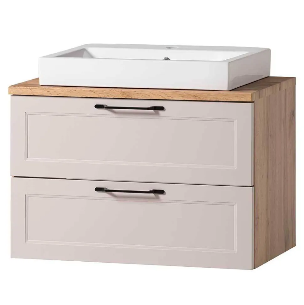 Waschkonsole und Spiegelschrank Set - Trioto (zweiteilig)