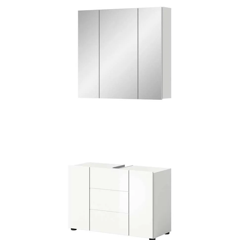 Waschplatz & Spiegelschrank Set - Vitablos (zweiteilig)