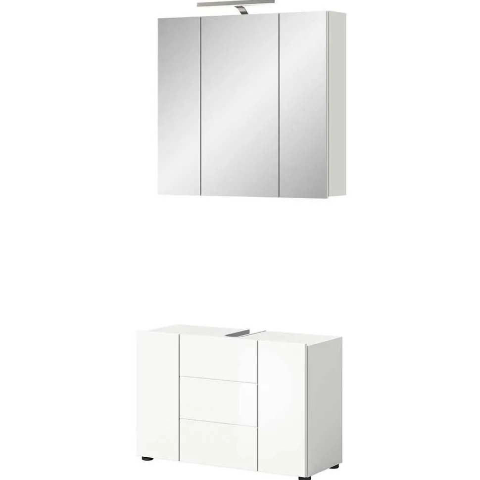 Waschplatz & Spiegelschrank Set - Vitablos (zweiteilig)