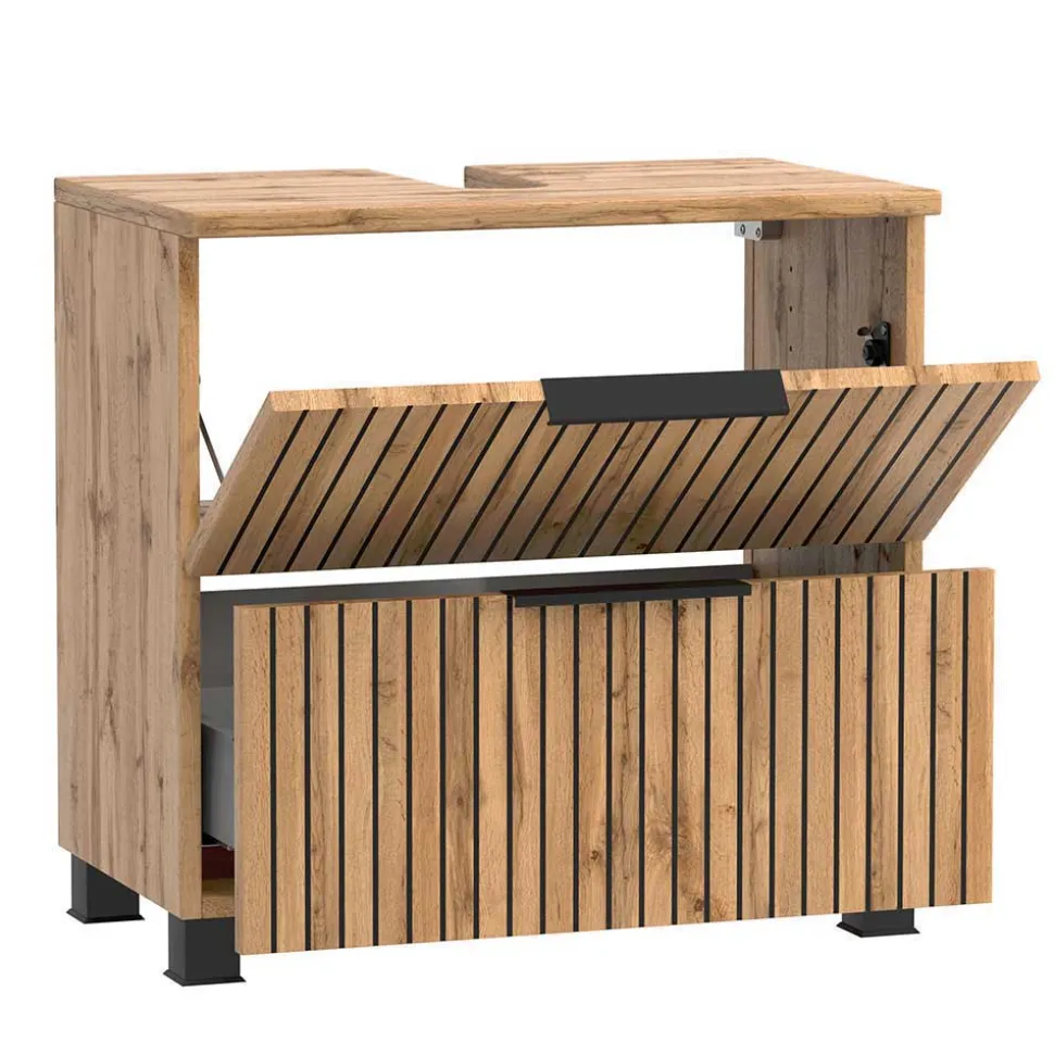 Waschplatz & Unterschrank Set - Crystoga (dreiteilig)