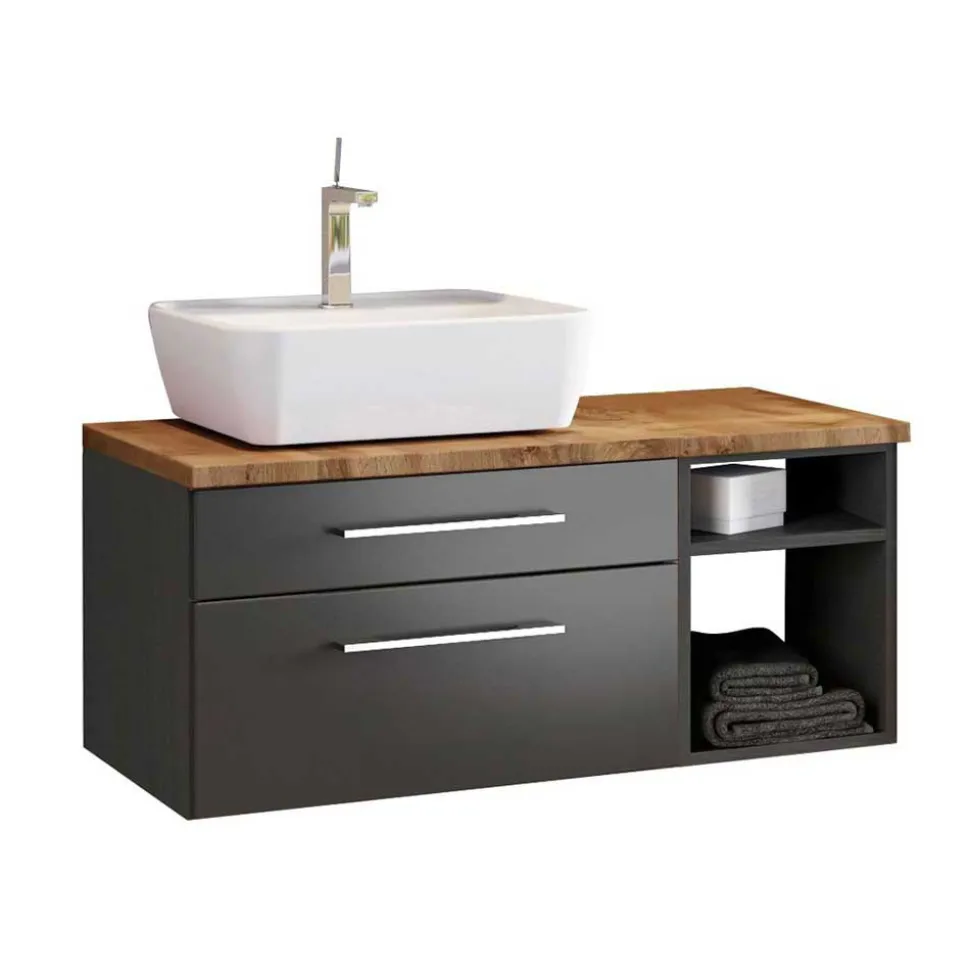 Waschplatz Ausstattung in Grau - Estregos (dreiteilig)