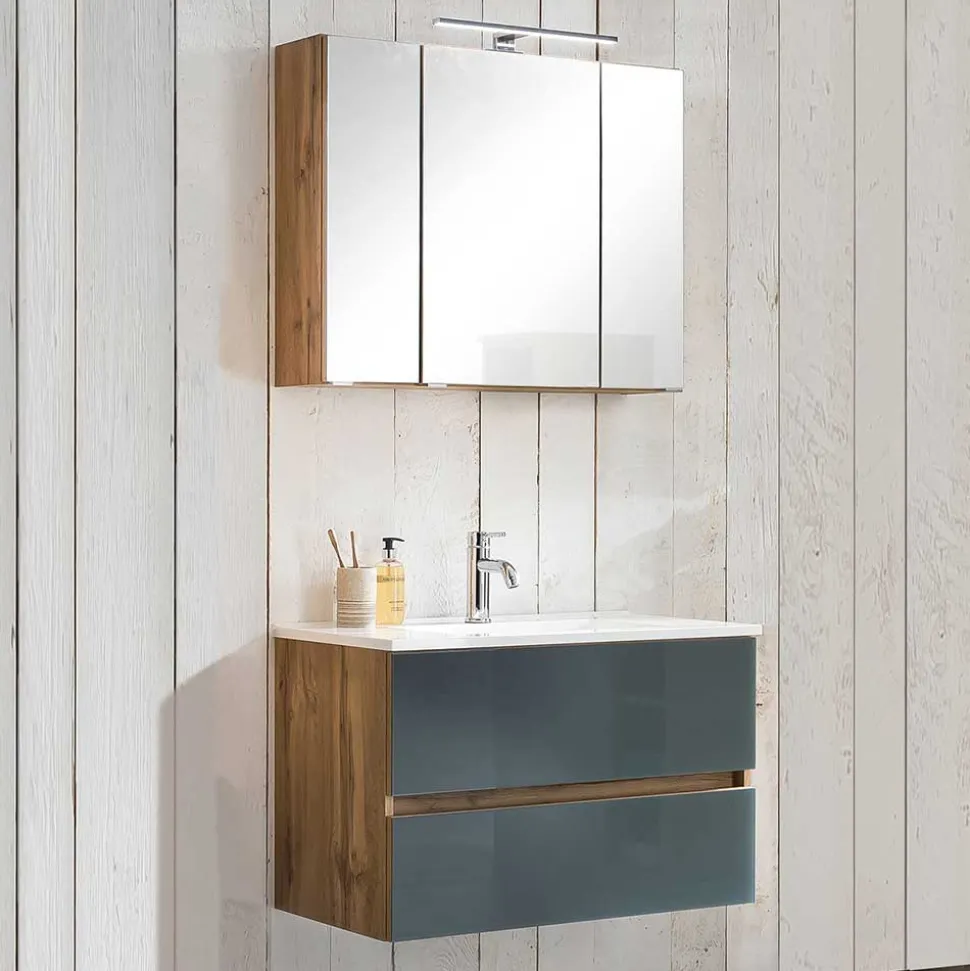 Waschplatz Einrichtung zweifarbig - Anviletca (zweiteilig)