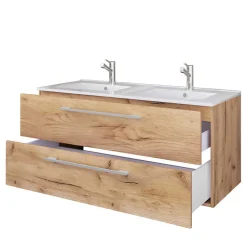 Waschplatz Kombination in Wildeiche Honig - Ursela (zweiteilig)