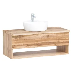 Waschplatz Kombination in Holzoptik - Tofias (zweiteilig)