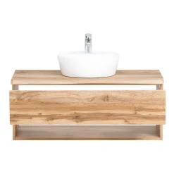 Waschplatz Kombination in Holzoptik - Tofias (zweiteilig)