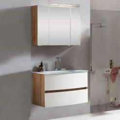 Waschplatz Möbel Set in Weiß - Neuvana (zweiteilig)