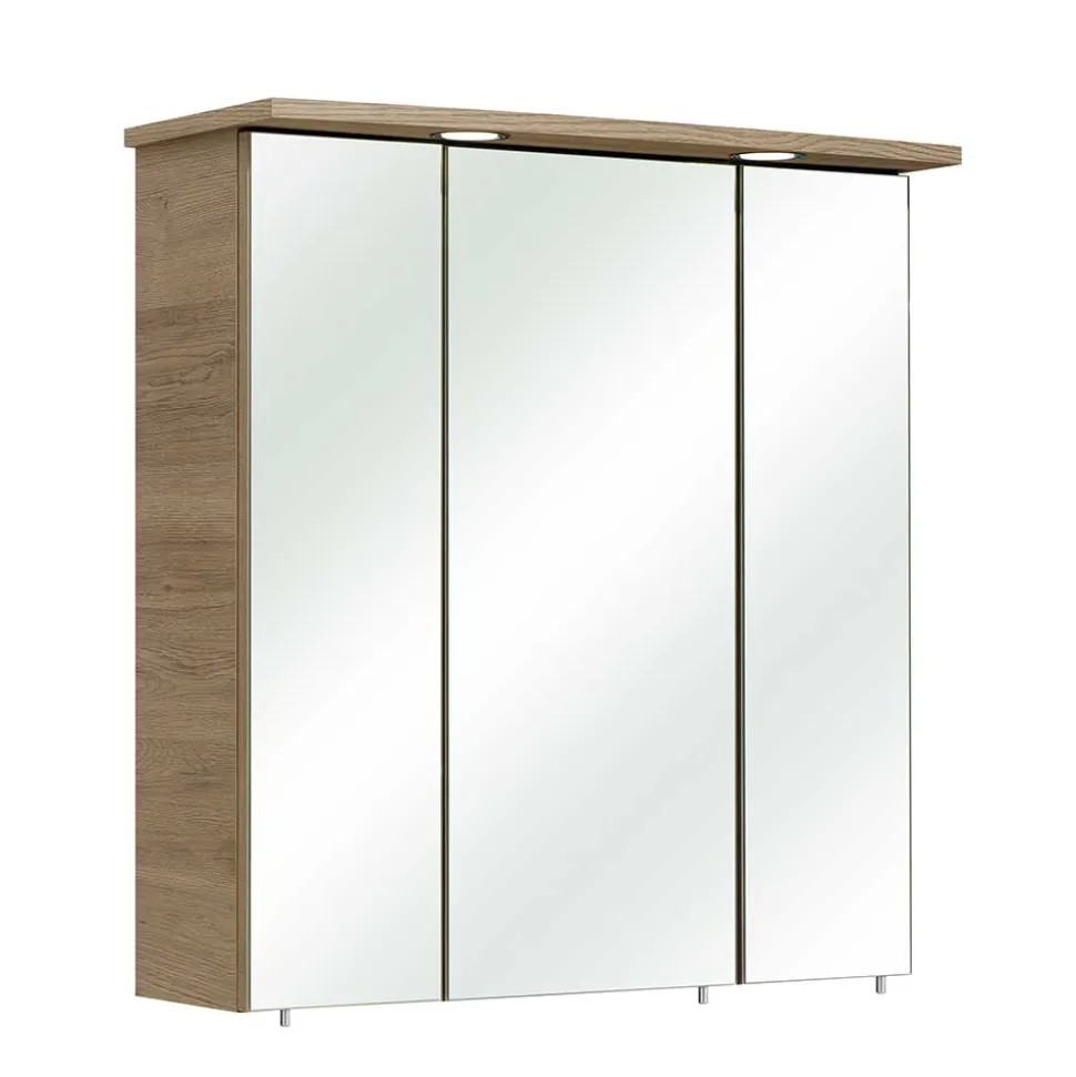 Waschplatz Möbelset in Holzoptik - Lemi (zweiteilig)