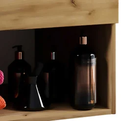 Waschplatz Möbelset in Wildeiche Honig - Toulon (dreiteilig)