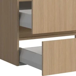 Waschplatz und Midischrank Set - Vibulam (dreiteilig)
