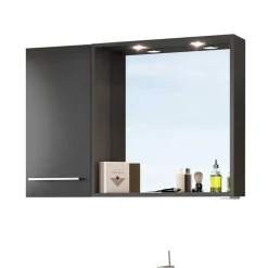 Waschtisch 90 cm & Spiegel - Estregos (dreiteilig)