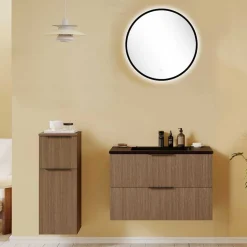 Waschtisch & Spiegel & Schrank Set - Ucaida (dreiteilig)