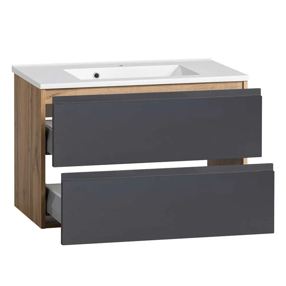 Waschtisch Kombi & Bad Unterschrank - Jambi (dreiteilig)