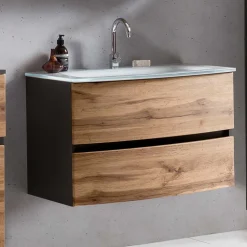 Waschtisch Konsole mit eingelassenem Becken - Vandija