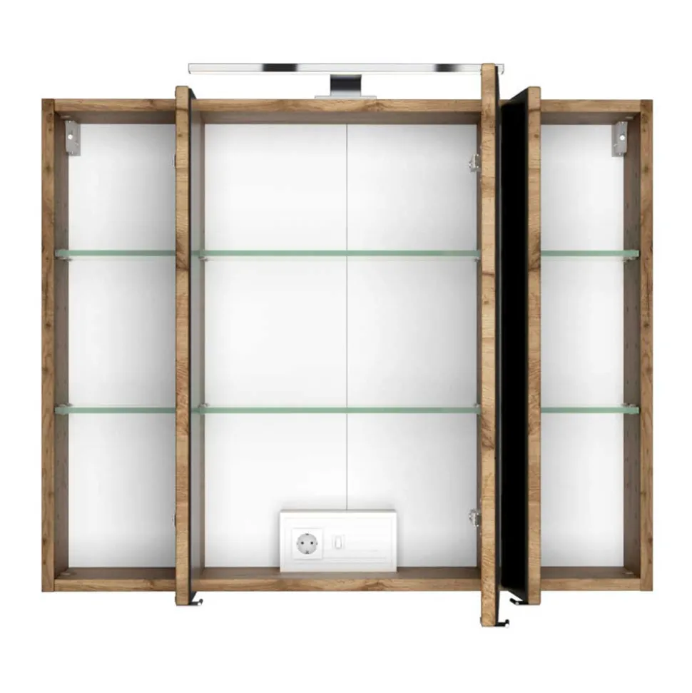 Waschtisch Möbel & Hochschrank Set - Vrendina (dreiteilig)