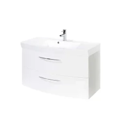 Waschtisch mit Becken Datara in Weiß Hochglanz