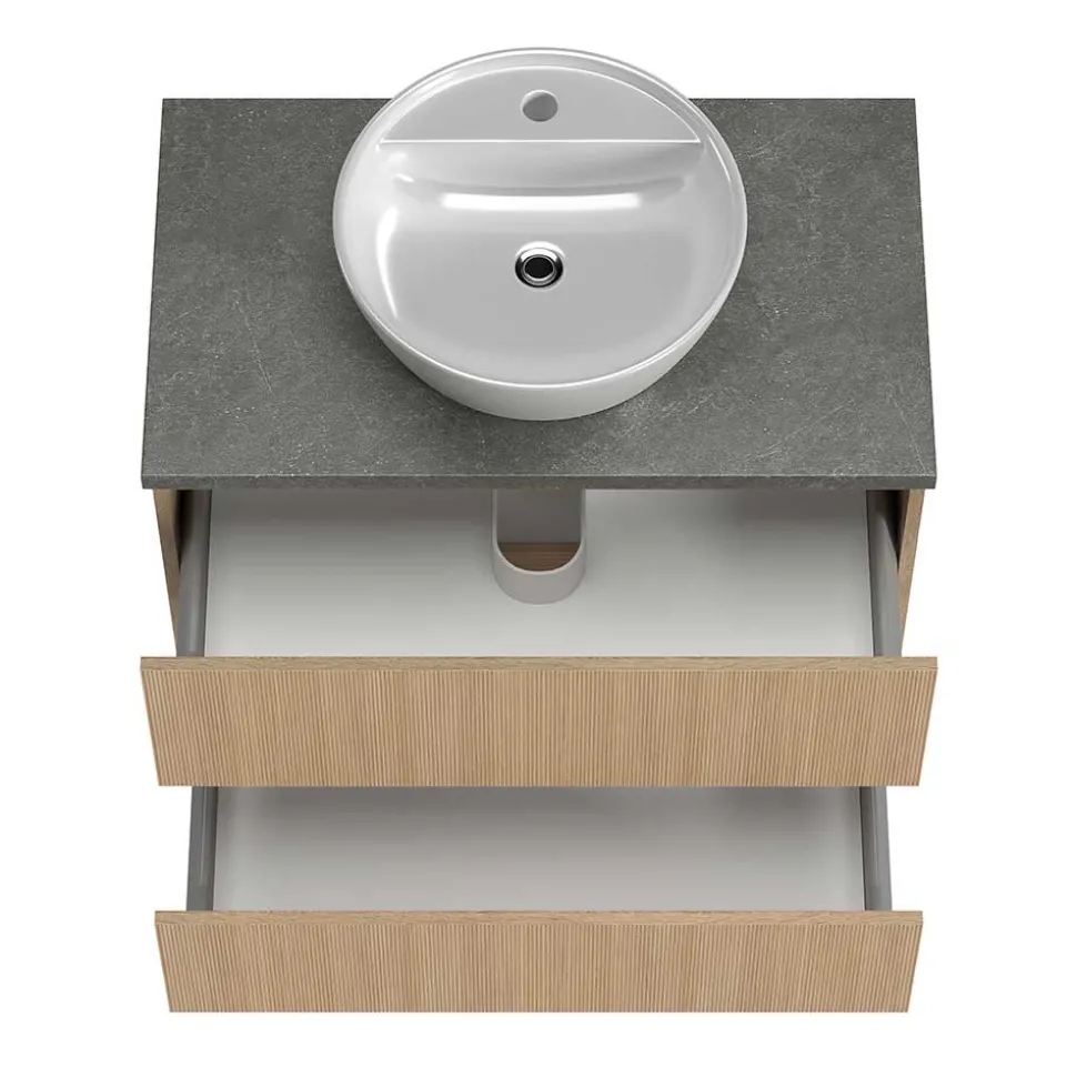 Waschtisch mit einem Aufsatz-Waschbecken - Leitha