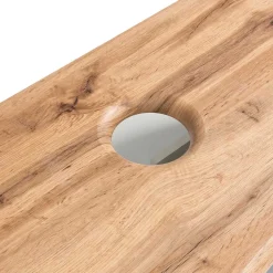 Waschtisch mit Keramik Aufsatzbecken 80 cm breit - Crystoga