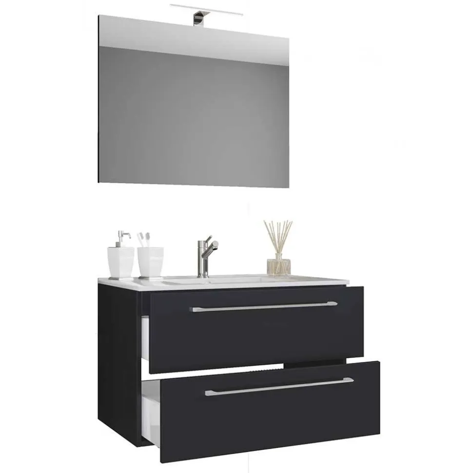 Waschtisch mit Spiegel fürs Bad - Gloriella (zweiteilig)