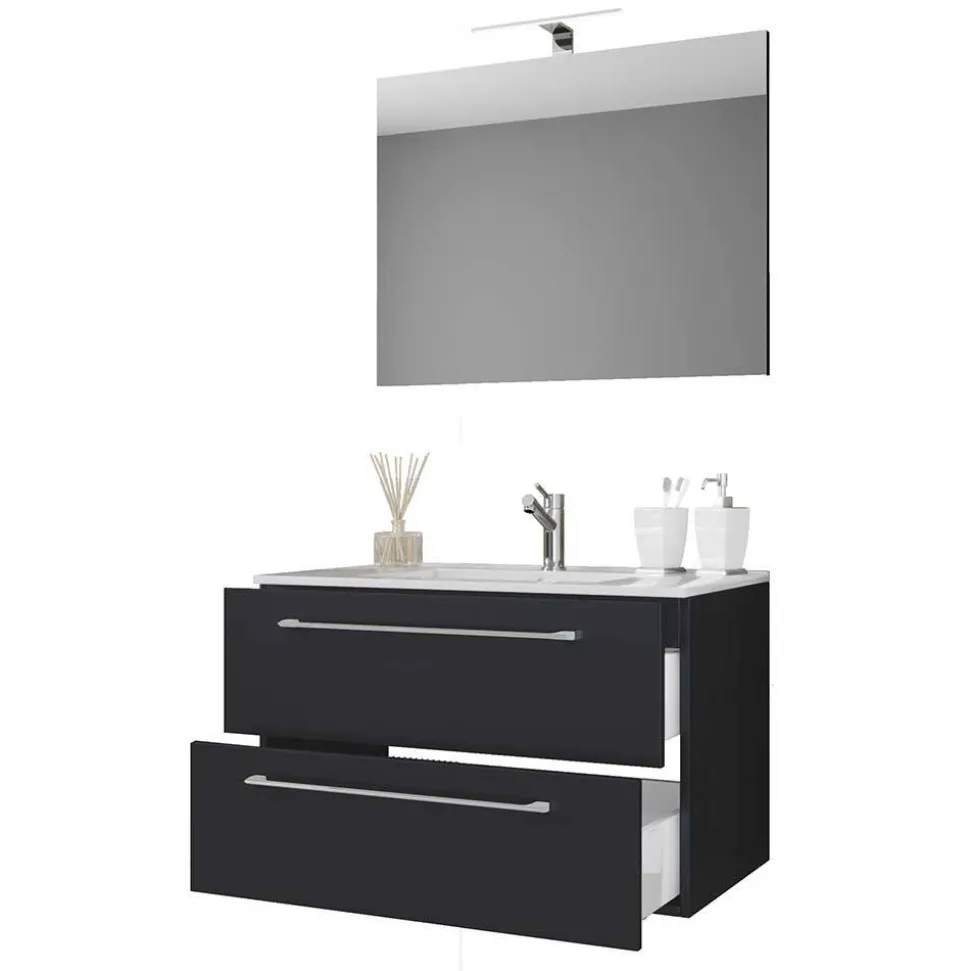 Waschtisch mit Spiegel fürs Bad - Gloriella (zweiteilig)