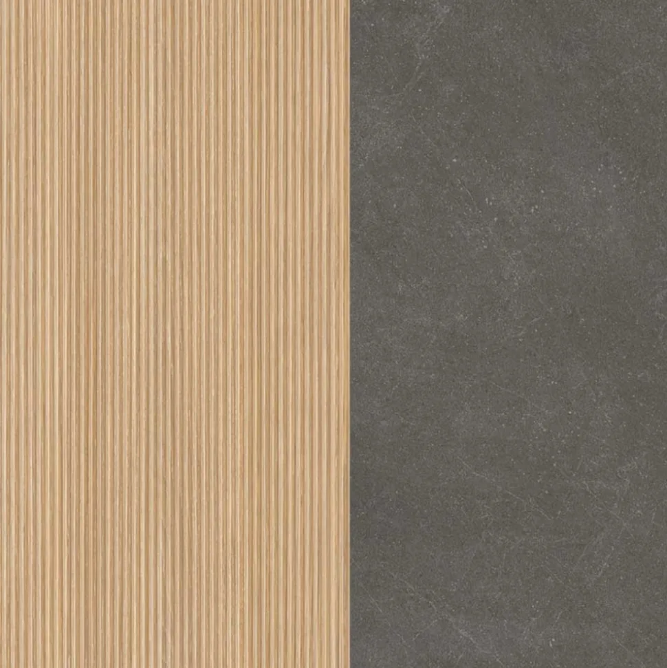 Waschtisch Set mit Midischrank fürs Bad - Leitha (dreiteilig)