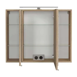 Waschtisch Set mit Midischrank fürs Bad - Leitha (dreiteilig)