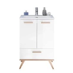 Waschtisch und Spiegel Set - Timur (zweiteilig)