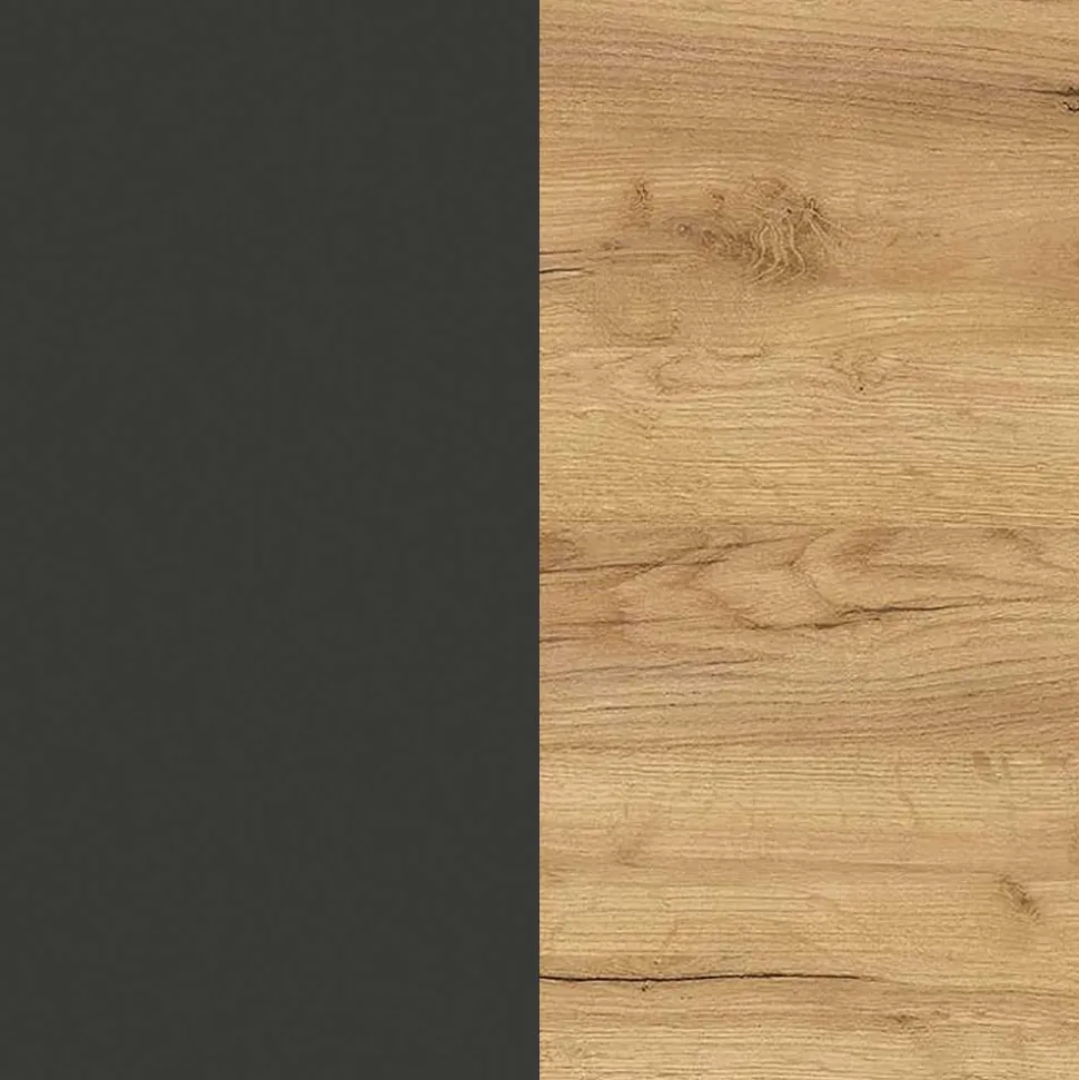 Waschtisch Unterschrank in Dunkelgrau - Lucrino