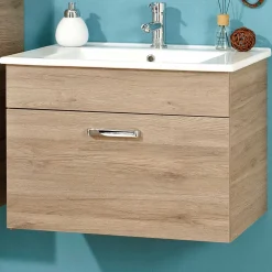 Waschtischkonsole in Holzoptik - Lemi