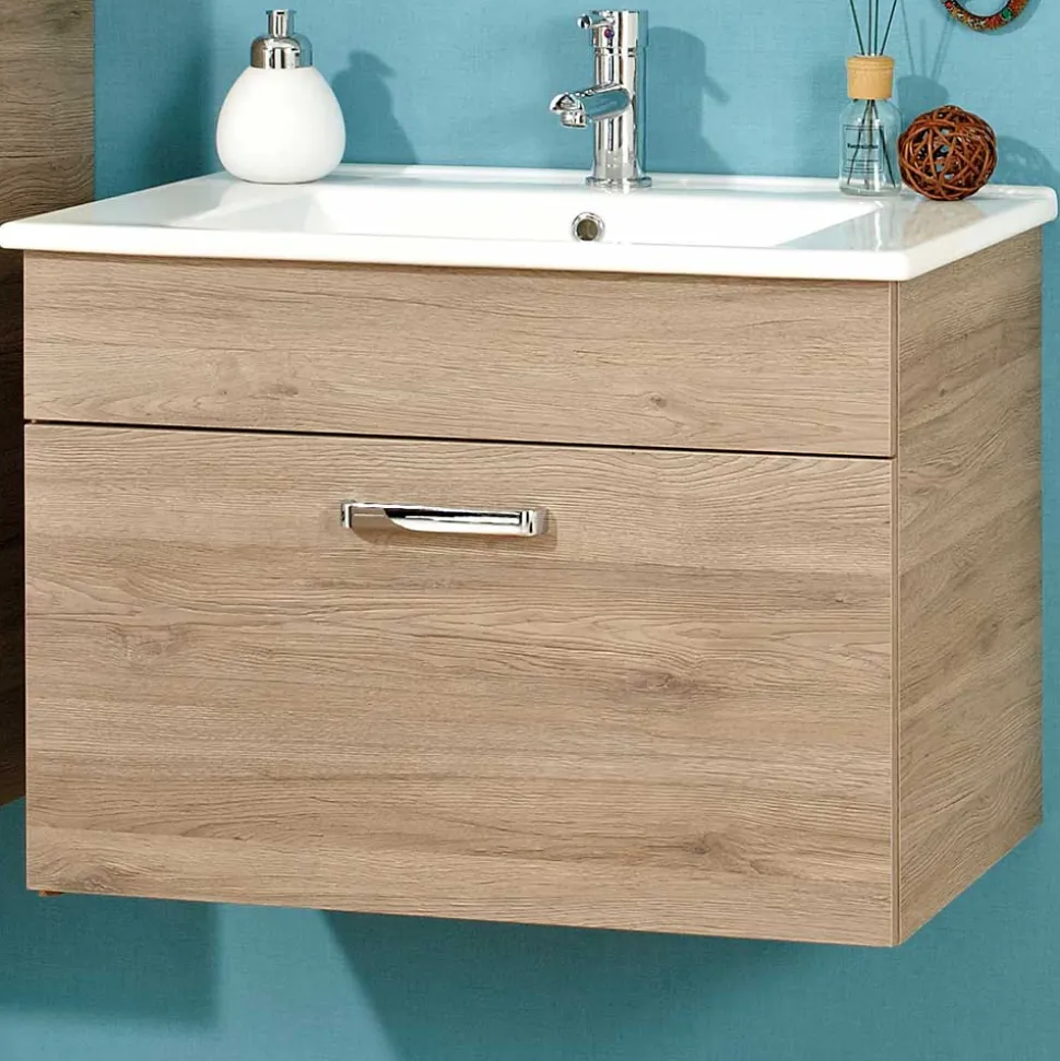 Waschtischkonsole in Holzoptik - Lemi