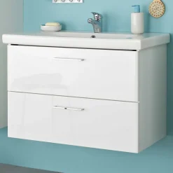 Waschtischkonsole in Weiß - Bahare