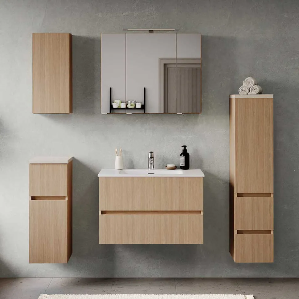 Waschtischkonsole mit Einlasswaschbecken - Vibulam