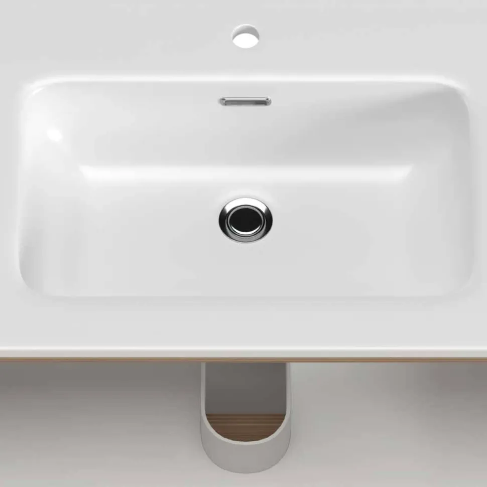 Waschtischkonsole mit Einlasswaschbecken - Vibulam