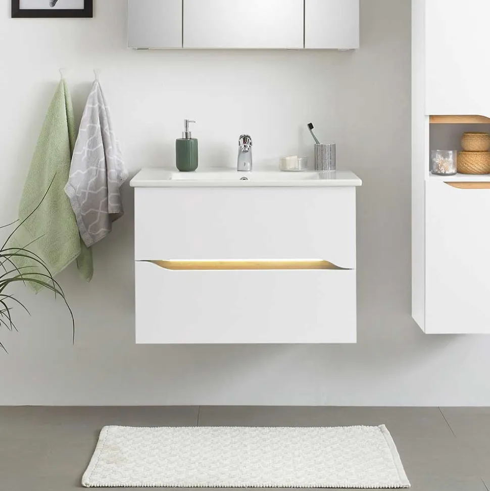 Waschtischkonsole mit LED Licht - Zenata